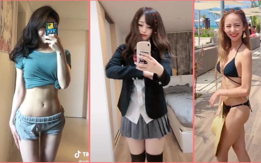 [图][海外抖音日本tiktok]美女小姐姐身材太好了！(15)JKJTJD