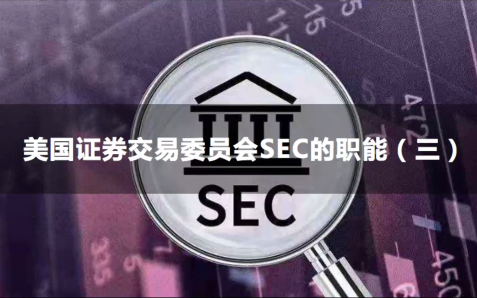 SEC的职能(三)哔哩哔哩bilibili