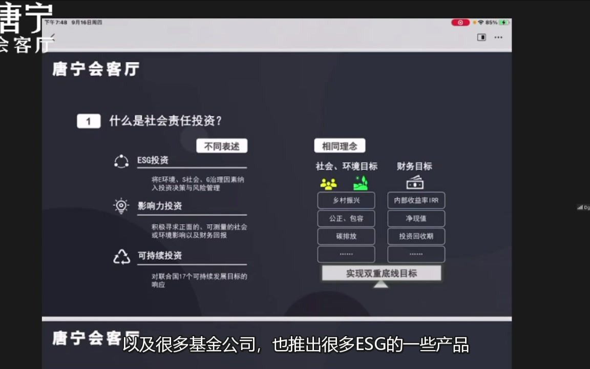 中国普惠金融研究院院长贝多广:20分钟讲清ESG投资哔哩哔哩bilibili