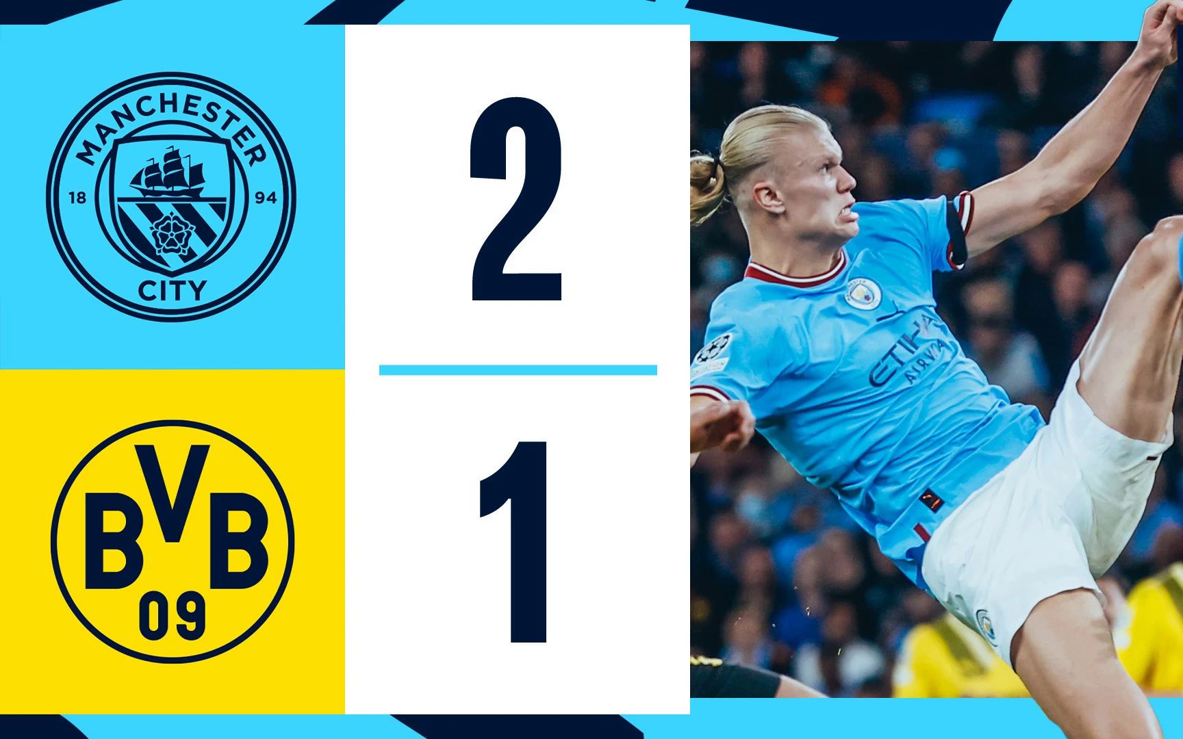 欧冠小组赛第2轮比赛集锦:曼城2-1多特蒙德_哔哩哔哩_bilibili