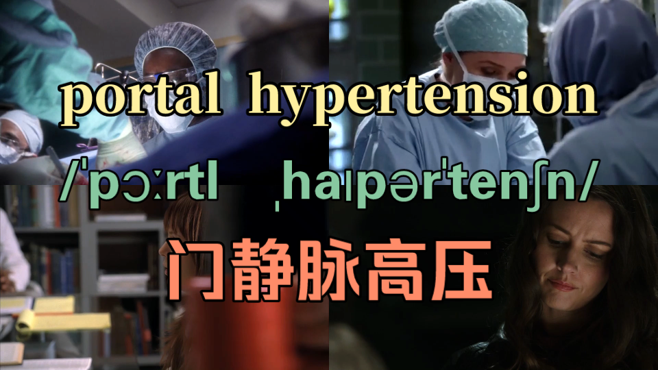 【医学词汇】portal hypertension 门静脉高压哔哩哔哩bilibili