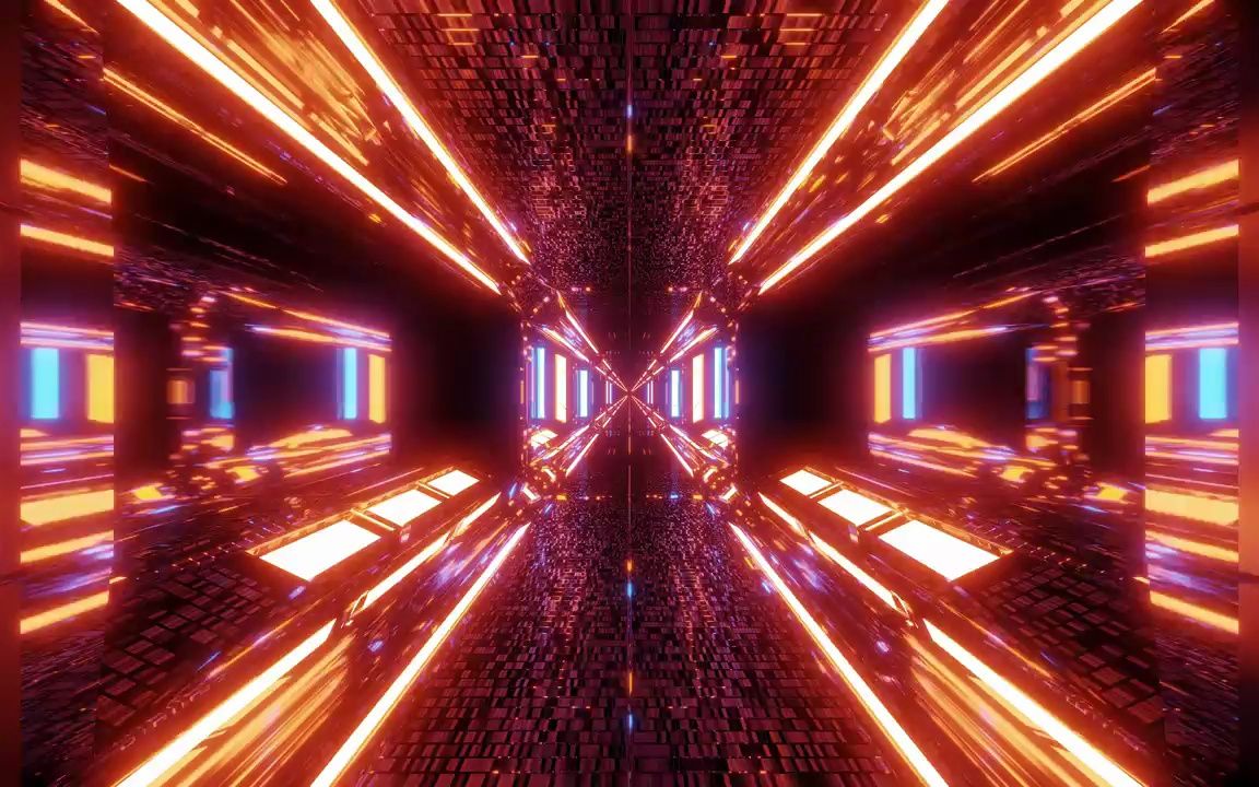 ▏a222 可无缝循环播放 超高清画质炫酷动感节奏金色七彩绚丽灯管灯光