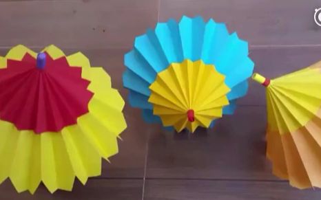 [图]Origami Umbrella折纸 雨伞