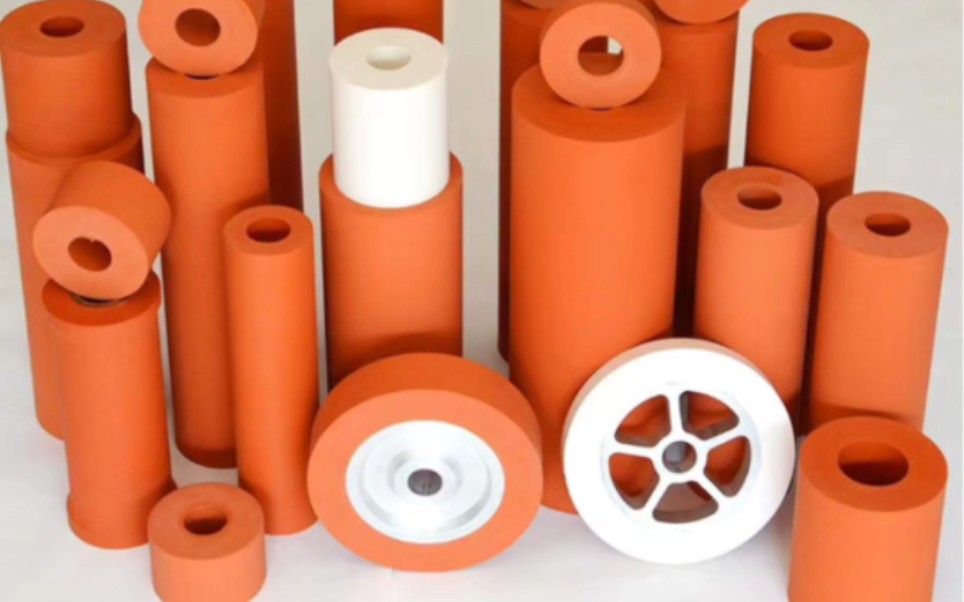 笔桶用加工烫金胶轮,覆膜热转印胶辊包胶,耐高温性强,耐老化,耐磨性能