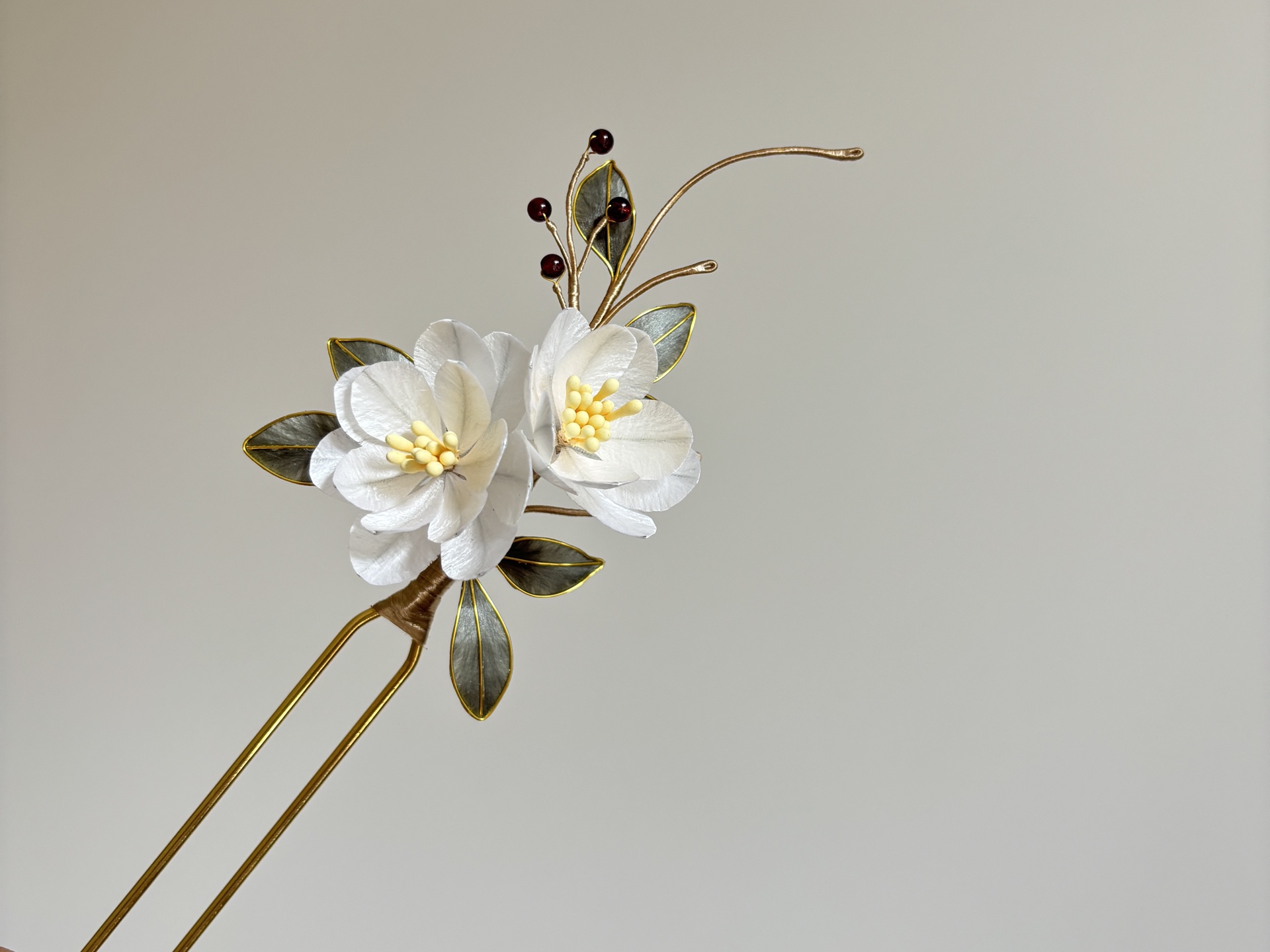 清冷系绒花