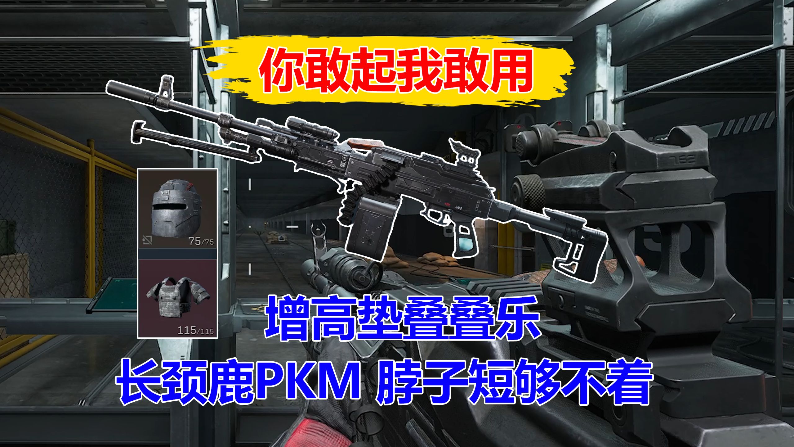 你敢起我敢用 长颈鹿PKM 脖子不够长够不着瞄具【三角洲行动】网络游戏热门视频