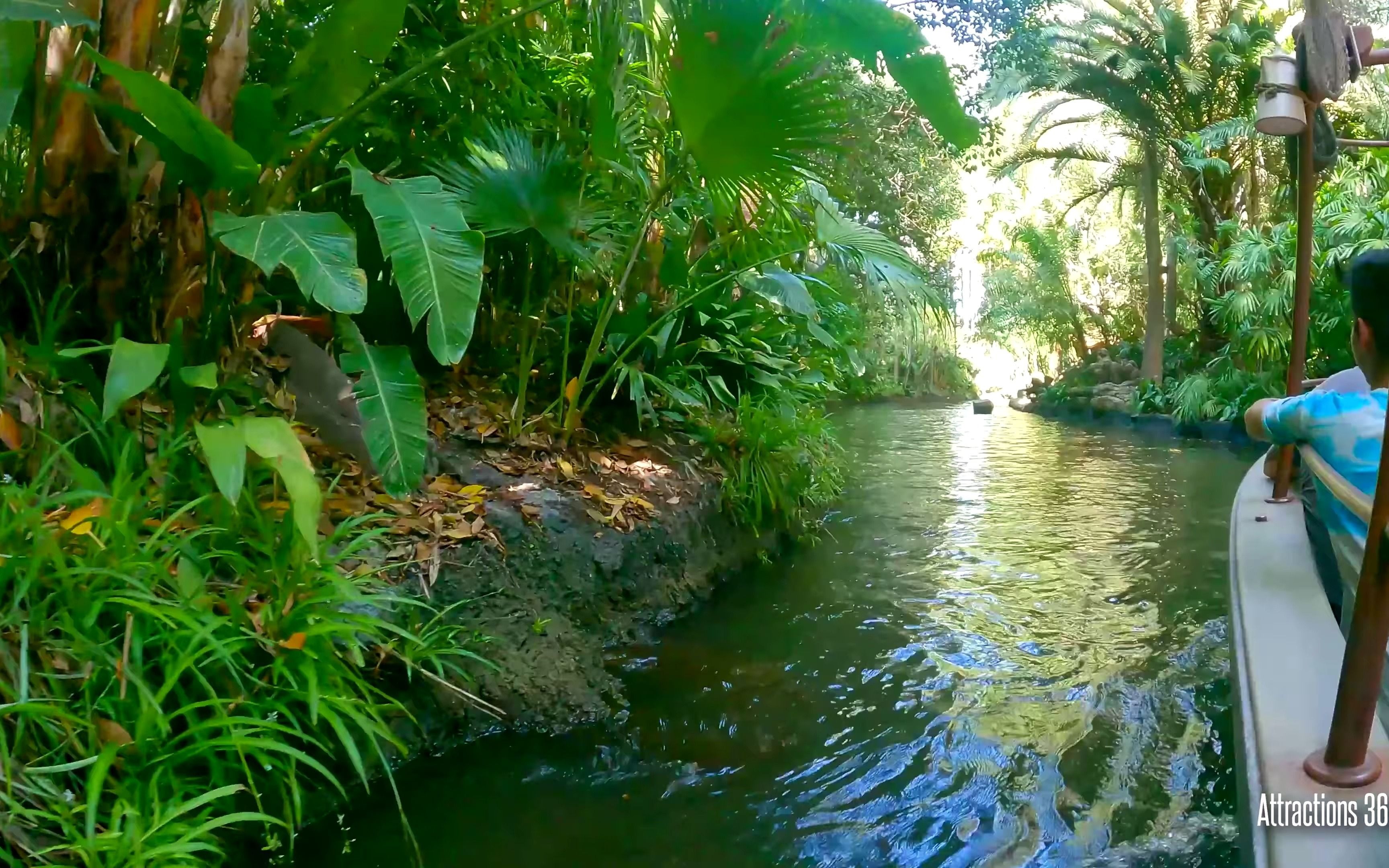 [图]【4K60帧】第一视角：丛林奇航(Jungle Cruise Ride)|加州迪士尼乐园|Attractions 360°