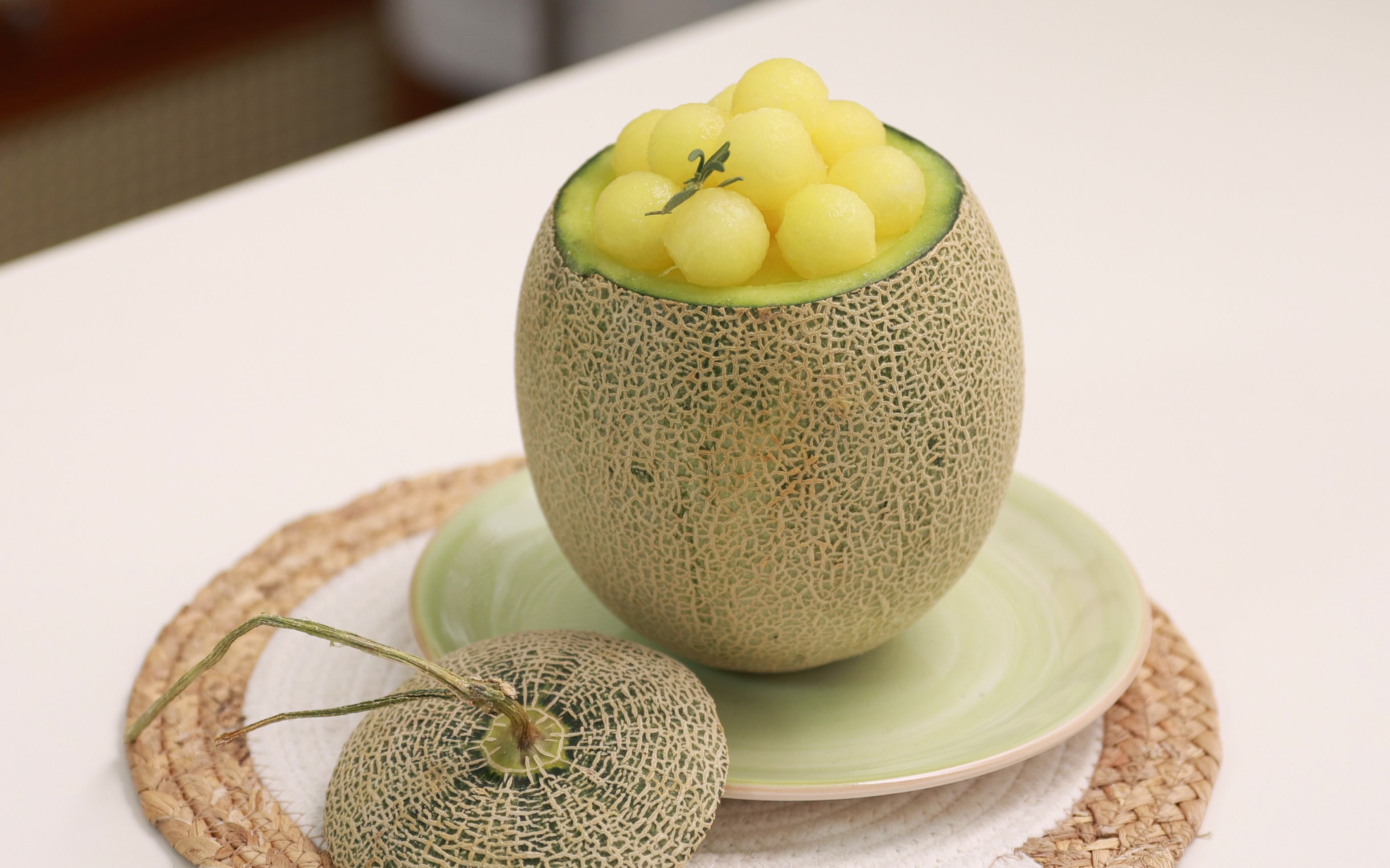 夏日小清新蜜瓜奶油蛋糕