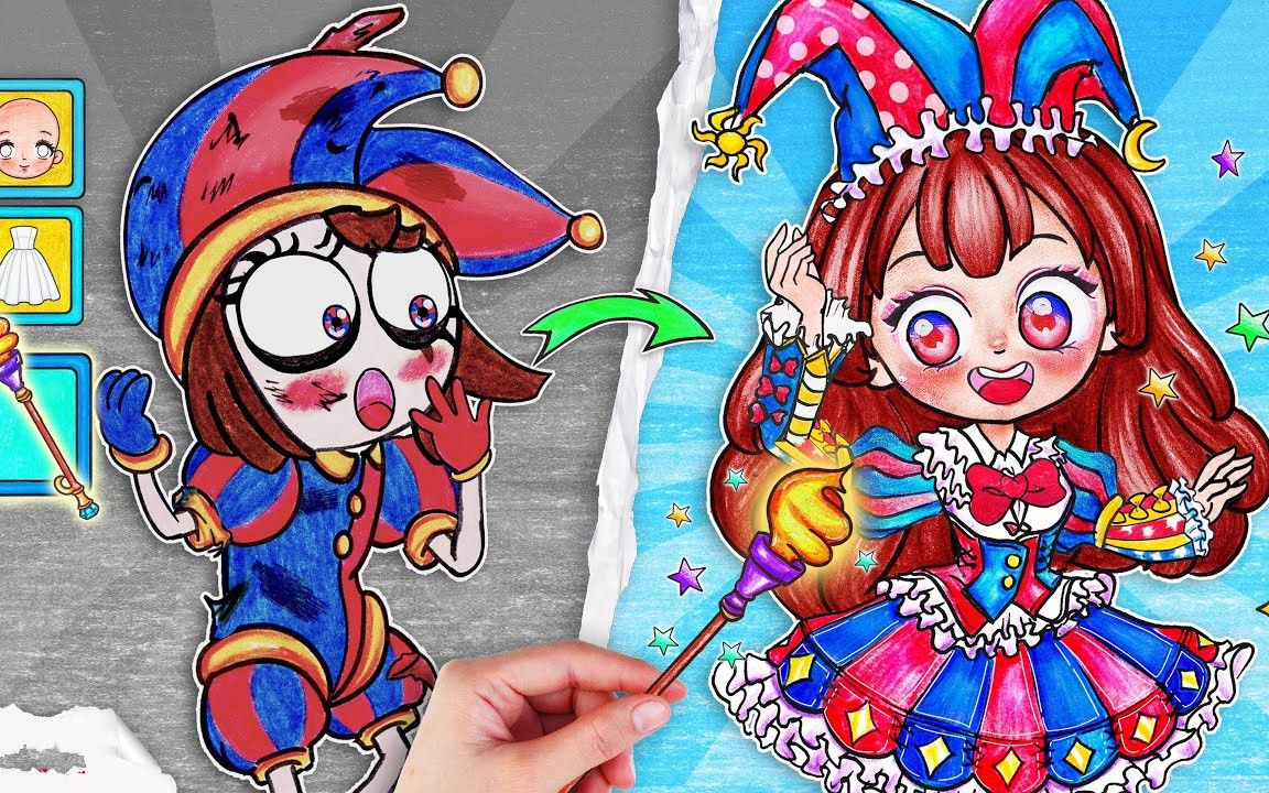 趣味定格动画:惊人数字马戏团,变装挑战,小丑造型也能这么可爱