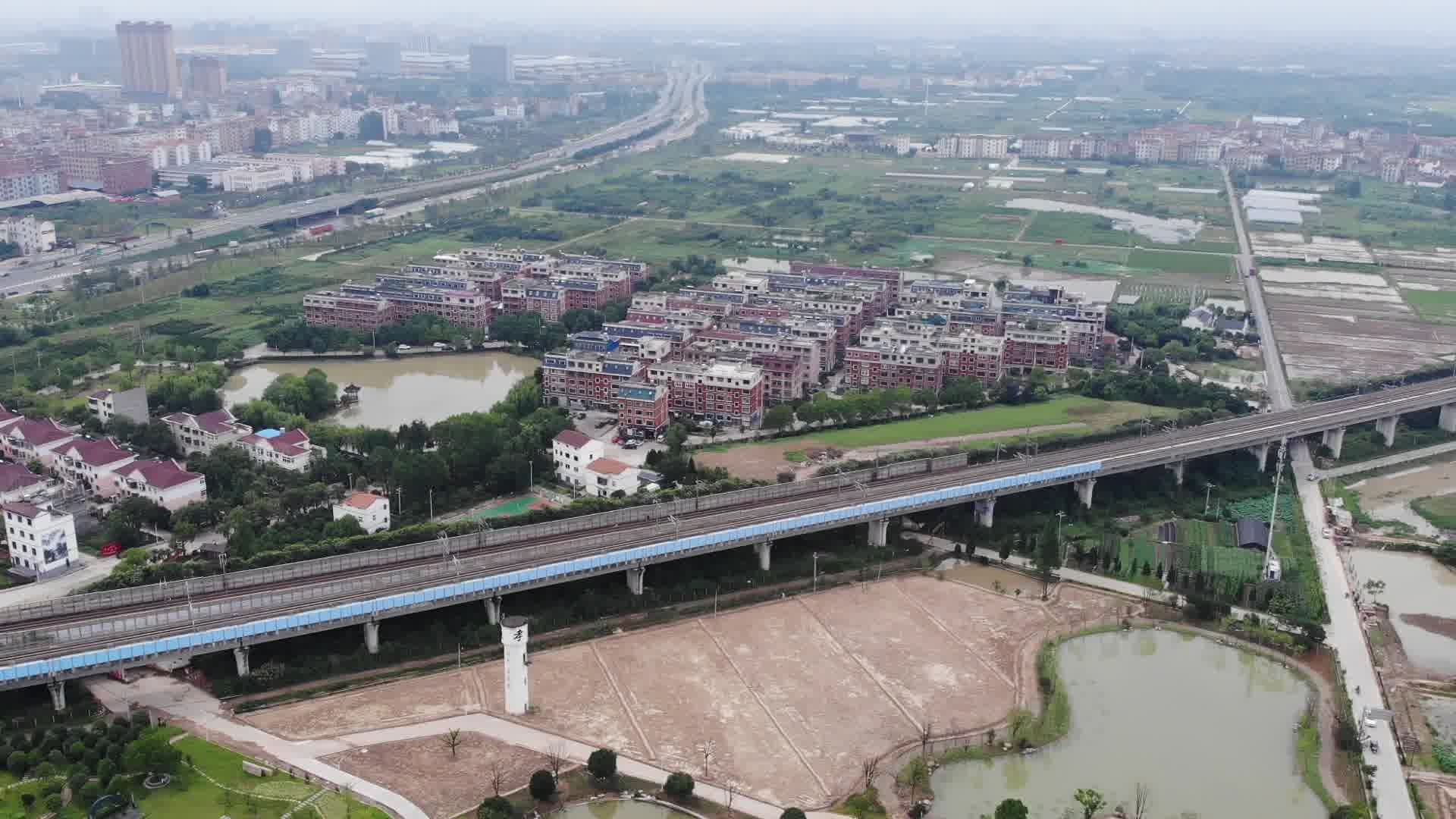 航拍-義烏城西街道流下村