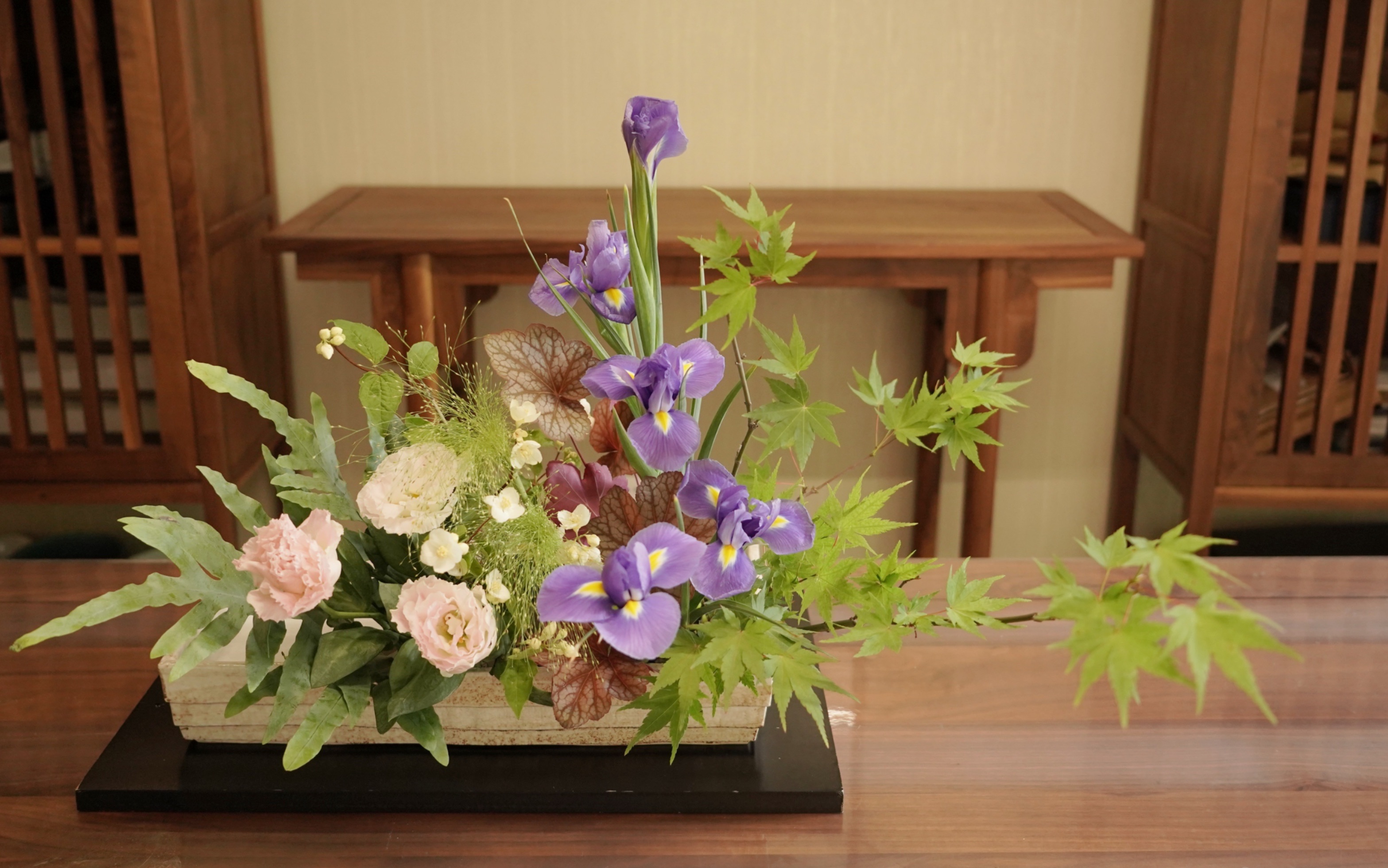 小原流花道盛花多种插