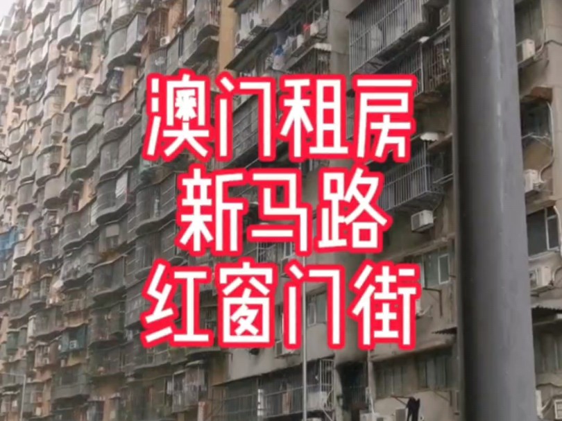 澳门租房新马路红窗门街楼宇叫万鸿新村电梯楼间隔为1房1厅1厕租金齐租6800港币每月进门有露台,近司打口、大三巴喷水池哔哩哔哩bilibili