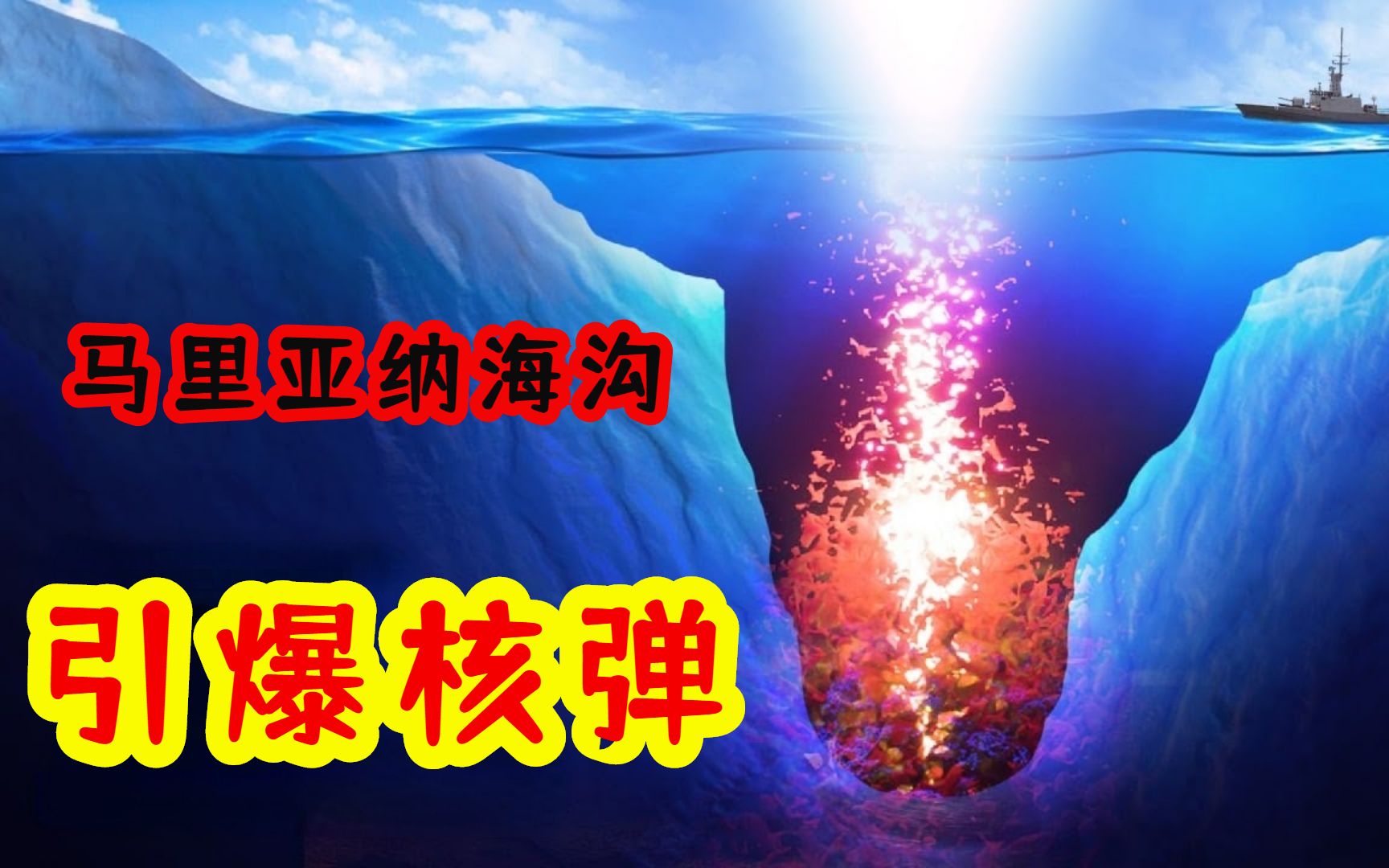 在海底11000米引爆沙皇核弹,地球会发生什么?会被炸穿吗哔哩哔哩bilibili