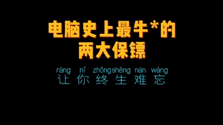 [图]电脑史上最牛的两大保镖，让你终身难忘