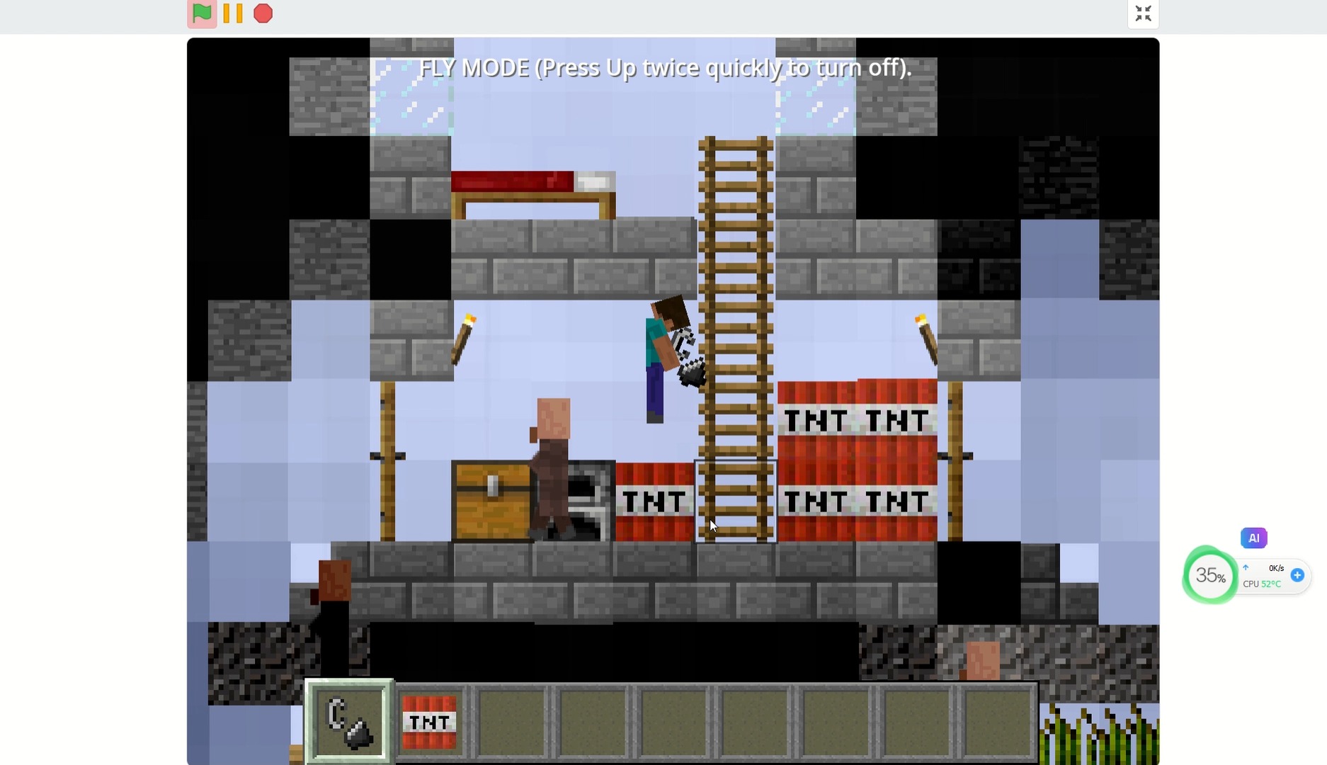 我的世界scratch2d版终于玩到了