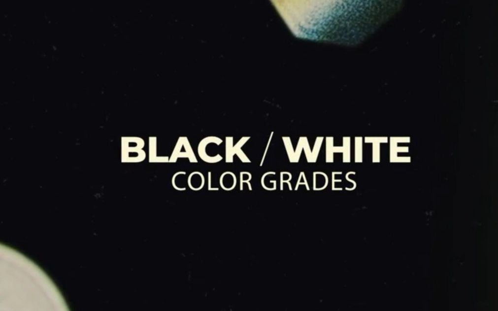 luts预设20组黑白色调颜色分级预设blackandwhitecolorgrades