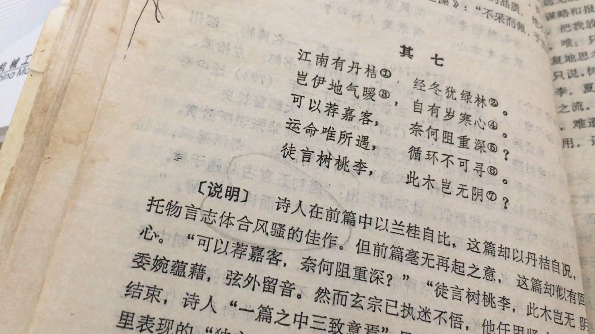 张九龄的第七首巜感遇》诗英译版