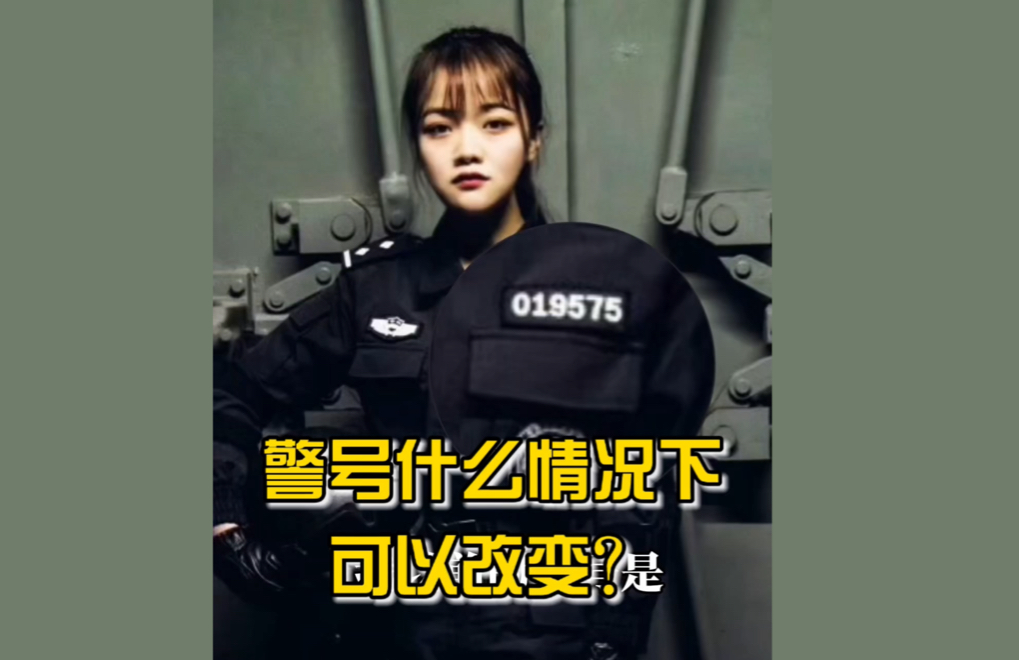 警号什么情况下,可以改变?哔哩哔哩bilibili