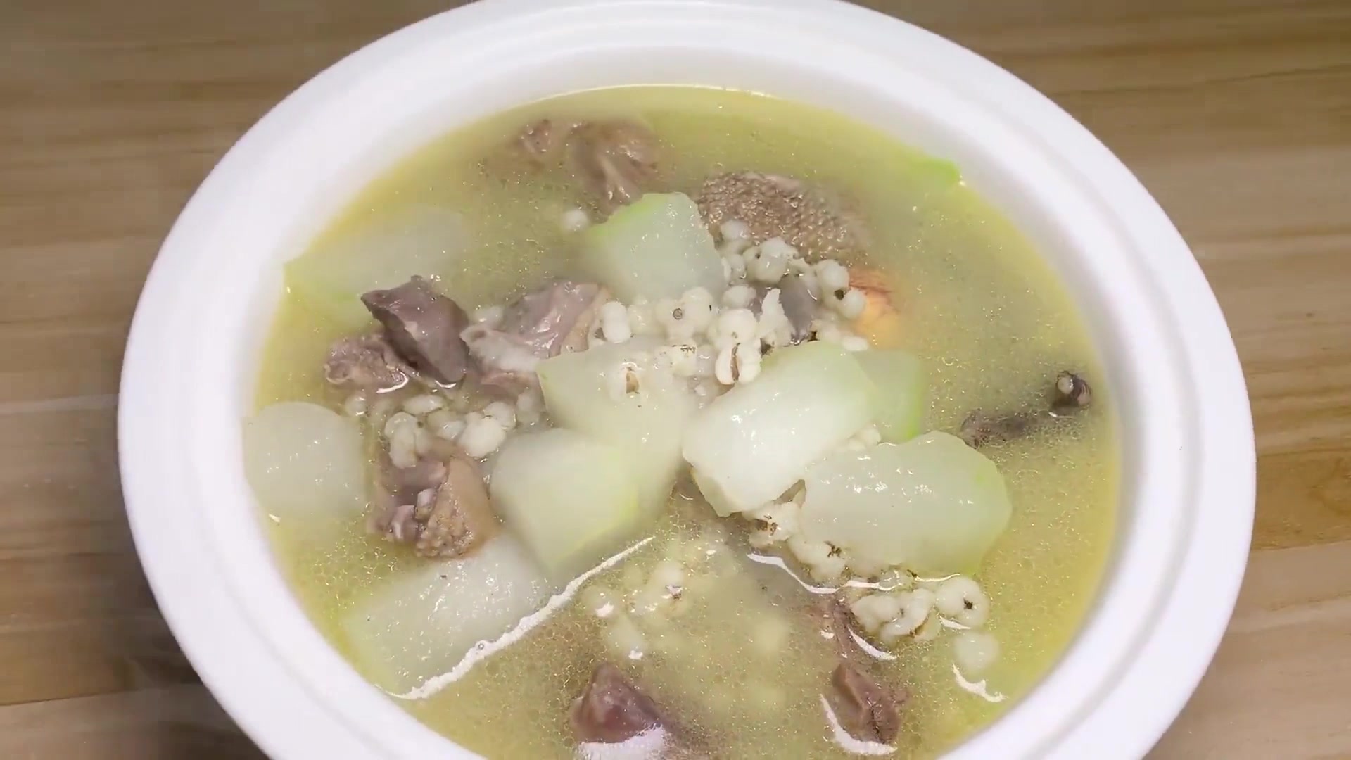 冬瓜薏米老鸭汤  家庭自制美食  营养汤 食谱  烹饪 日常厨艺