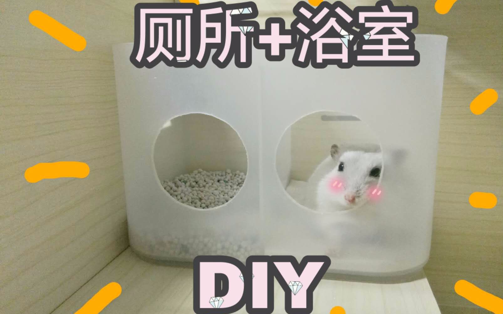 塑料瓶自制仓鼠浴室图片