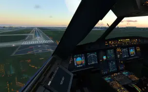 Download Video: 【xplane12】空客A320neo落地上海浦东国际机场，驾驶舱进近视角…