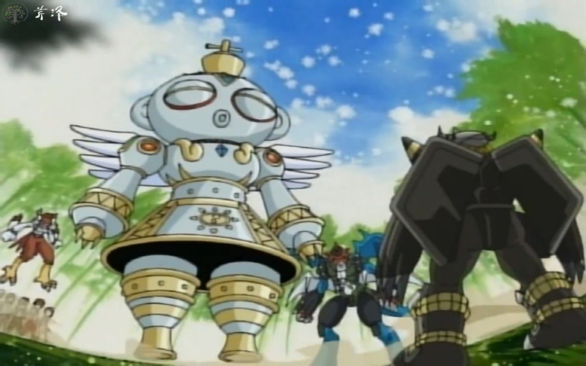 「数码宝贝二19」钢铁天使就是出肉装的古神兽