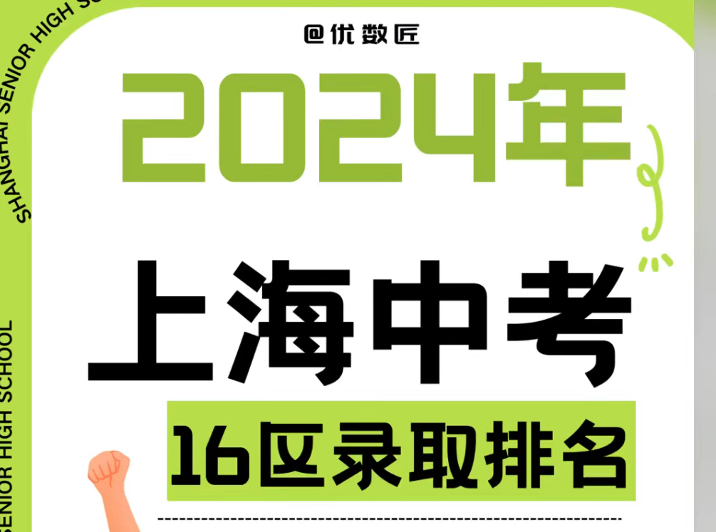 2024年上海中考16区录取排名𐟘†哔哩哔哩bilibili