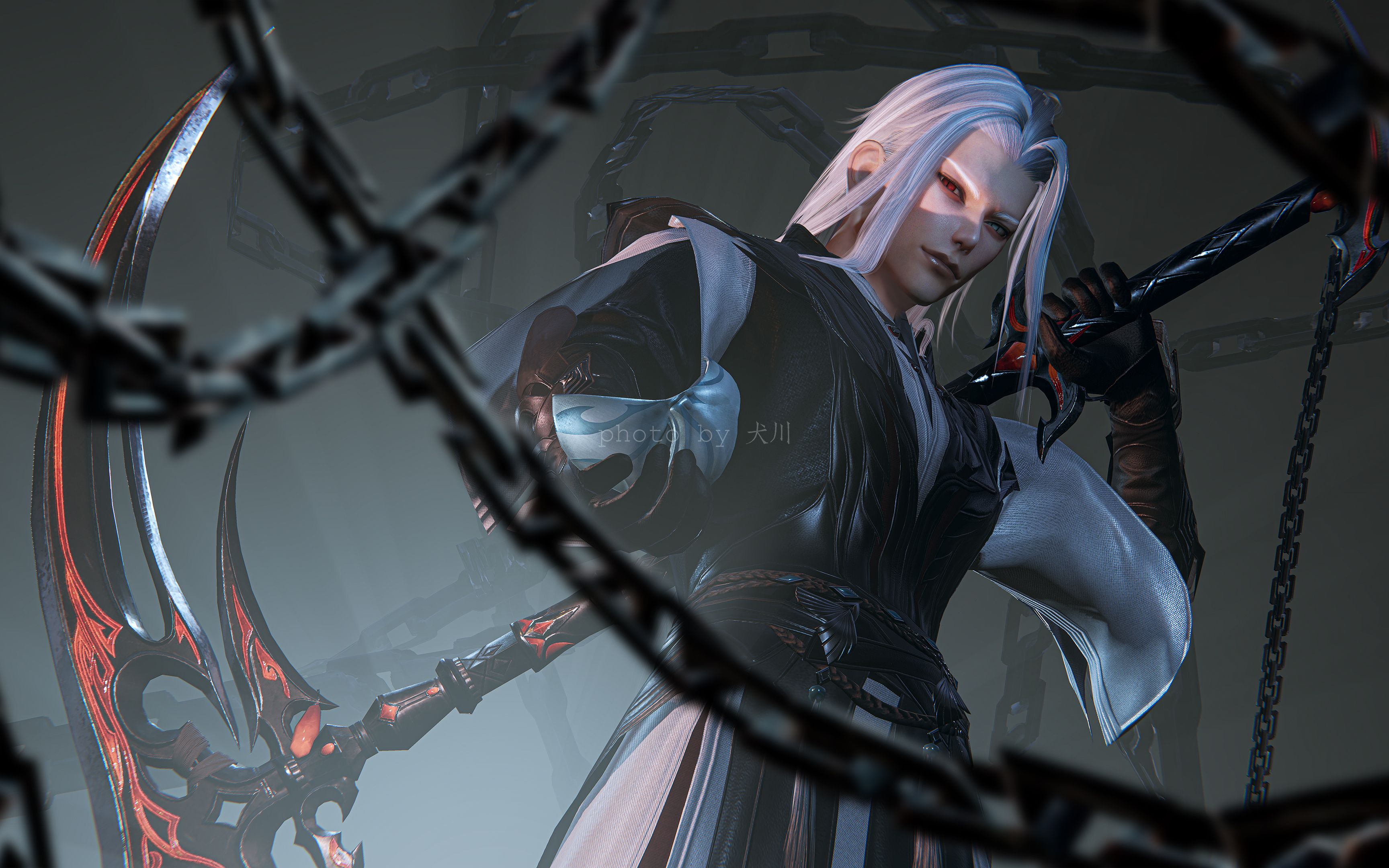 剑网三杀气腾腾的雪爹捏图流程