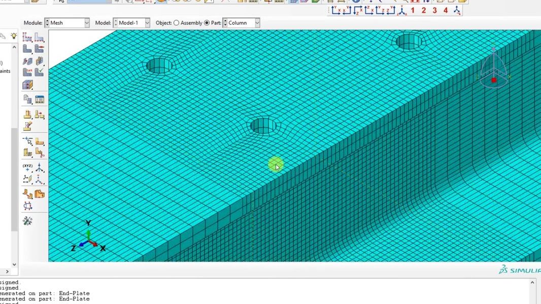 abaqus 删除网格