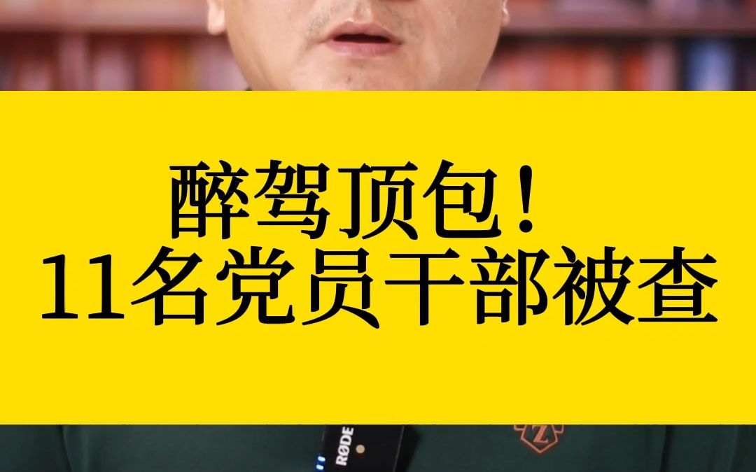 醉驾顶包!11名党员干部被查哔哩哔哩bilibili