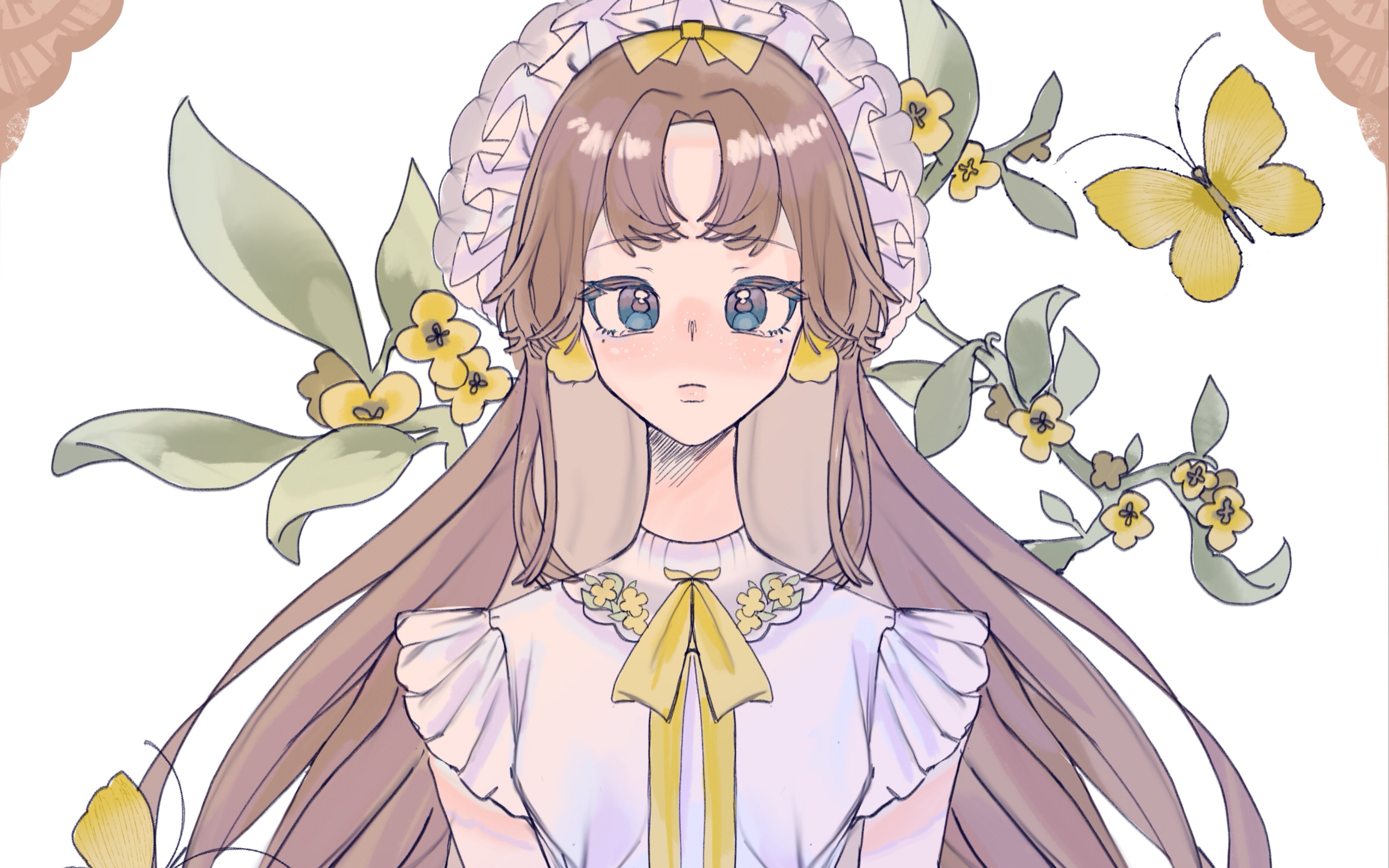 【指绘】画一个黄花少女(0600 07 0607)