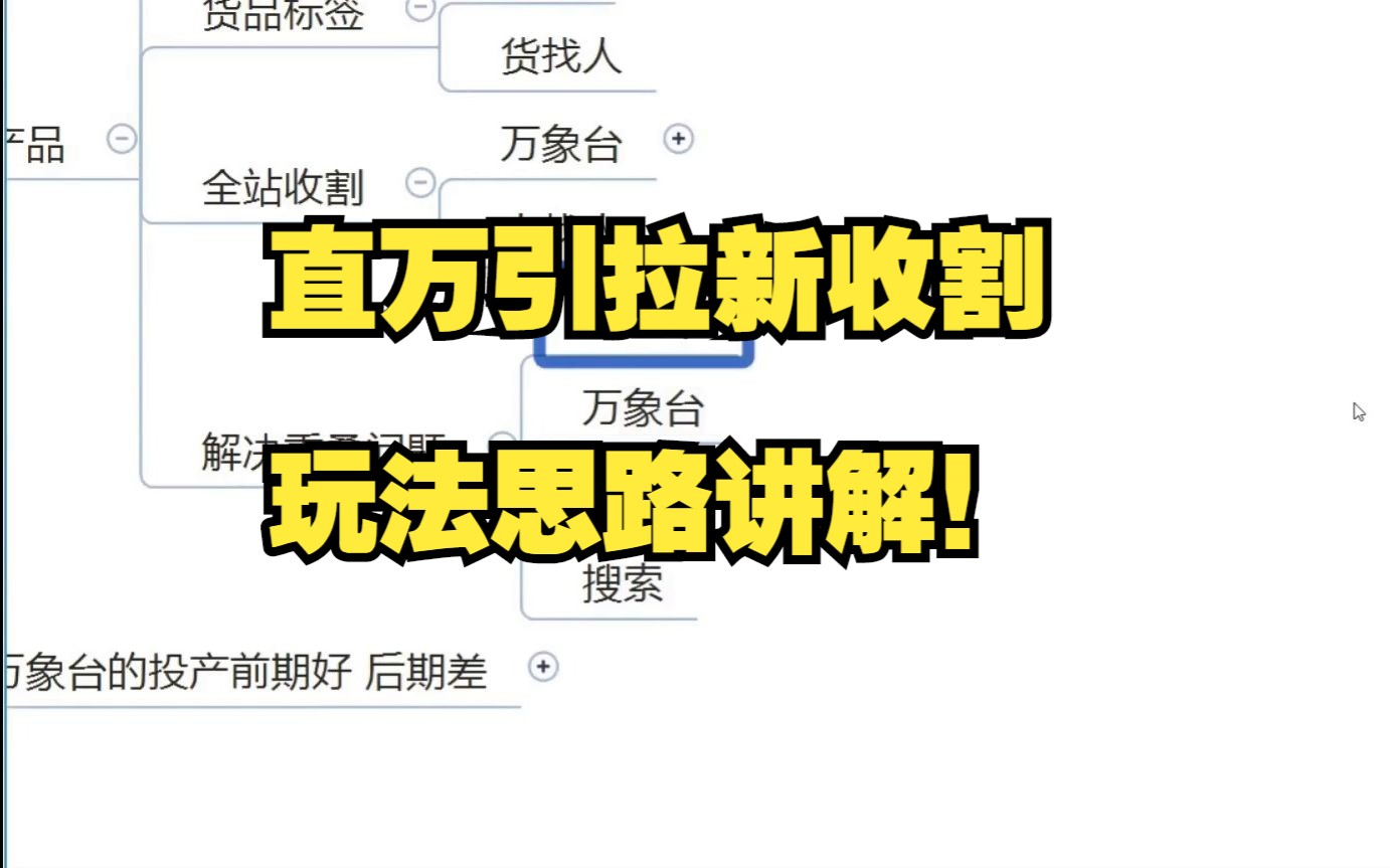 淘宝天猫运营干货直万引拉新收割玩法思路讲解!哔哩哔哩bilibili