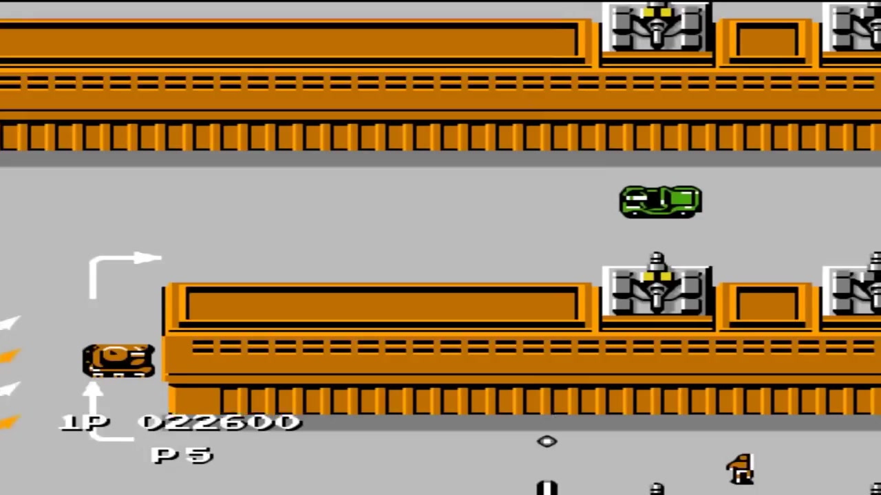 fc游戏《赤色要塞》默认手雷,不救人质,一命通关