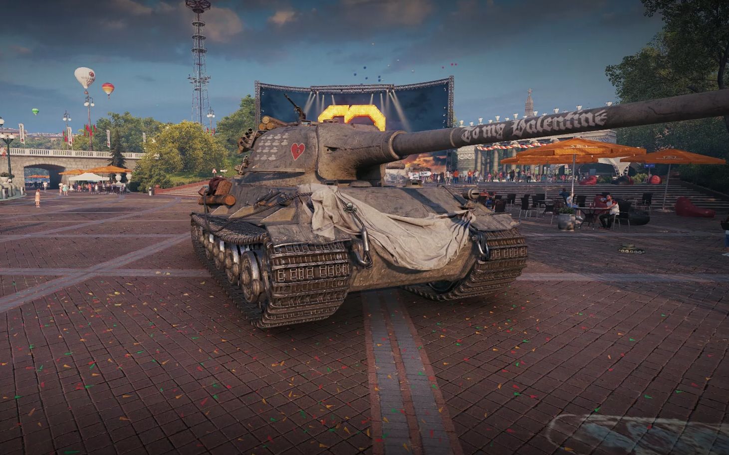 坦克世界狮式3d涂装尿布狮