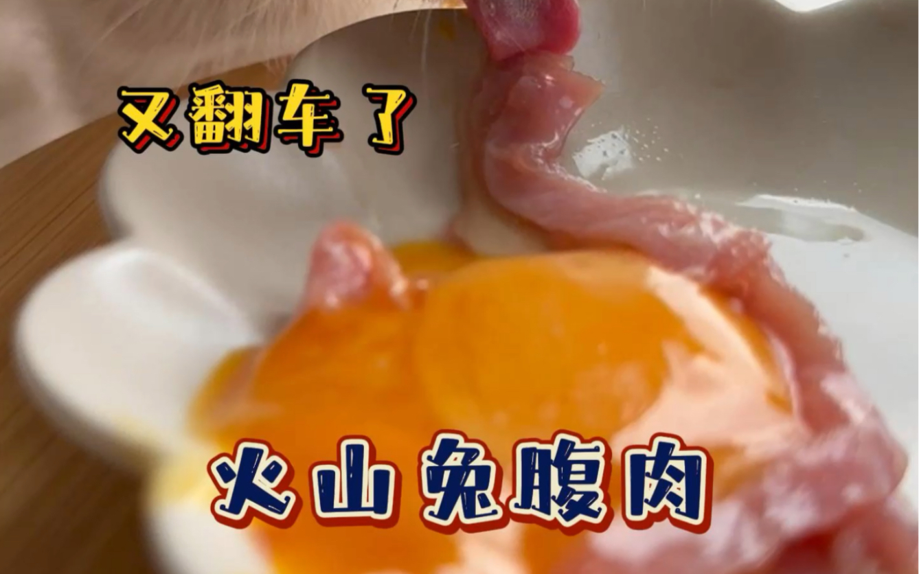 火山兔腹肉,翻车了哔哩哔哩bilibili