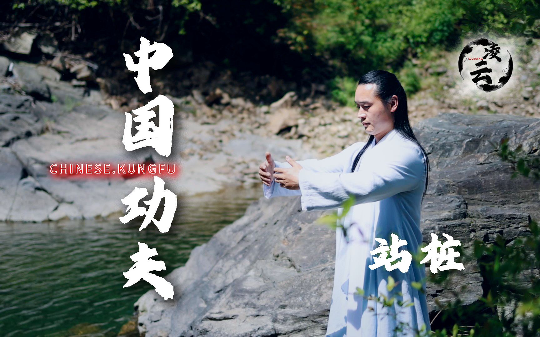 武当凌云道长详解站桩实例,百练不如一站,站桩十分钟,除去身体病痛.