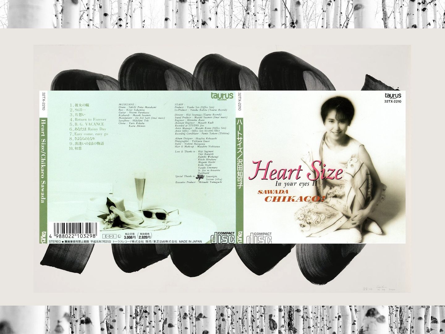 [图]沢田知可子/Chikaco Sawada - Heart Size-In your eyes II- (1989 CD:23TX-2210)