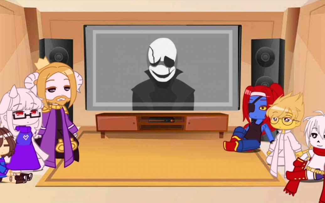 undertale react to gaster (original audio) gacha reacts