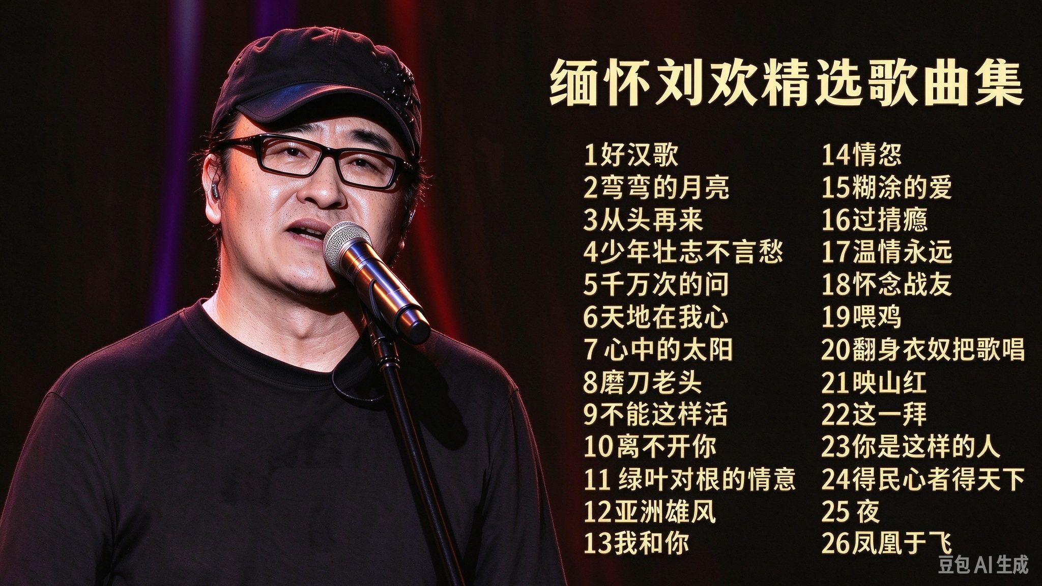 缅怀刘欢老师｜26 首经典歌曲合集，一代人难忘的歌声永恒！| 好汉歌、从头再来全都有！