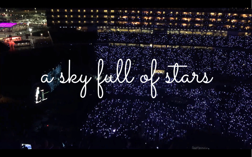 coldplay现场 a sky full of stars 梦一般的演唱会