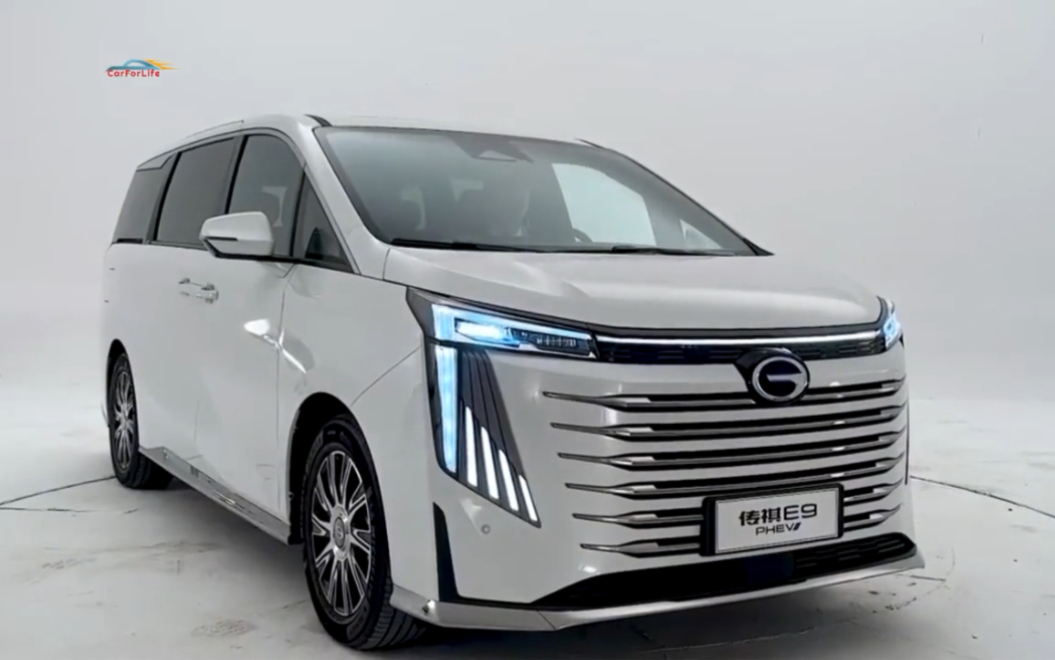 2023款gac trumpchi e9混合动力mpv,续航里程超过1000公里