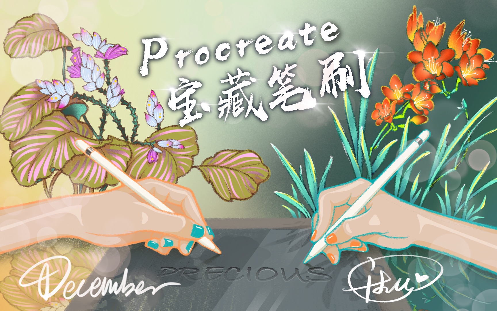 Procreate宝藏笔刷 第二集:德文特哔哩哔哩bilibili