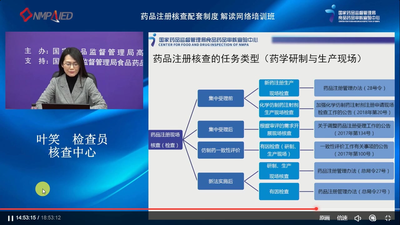 药品注册核查配套制度解读网络培训班 2022.02.25下午哔哩哔哩bilibili