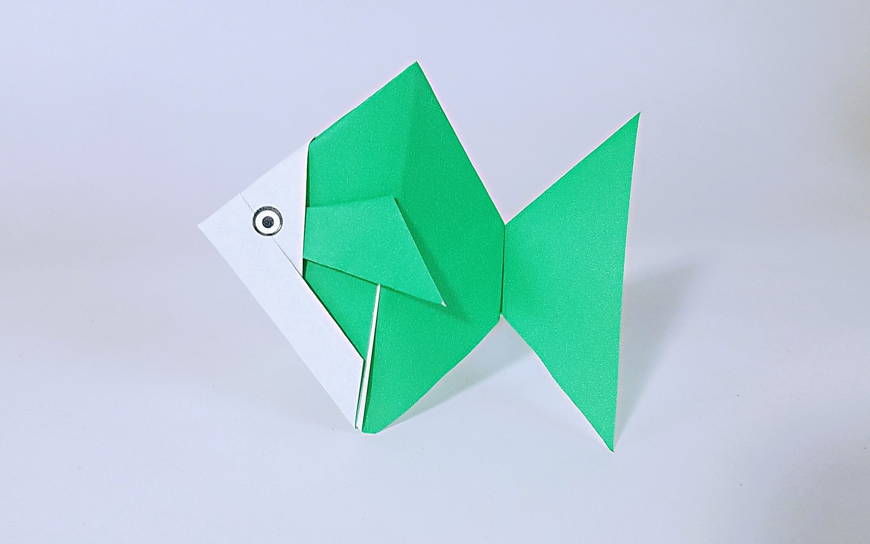 教你折纸金鱼,简单易学,儿童很喜欢