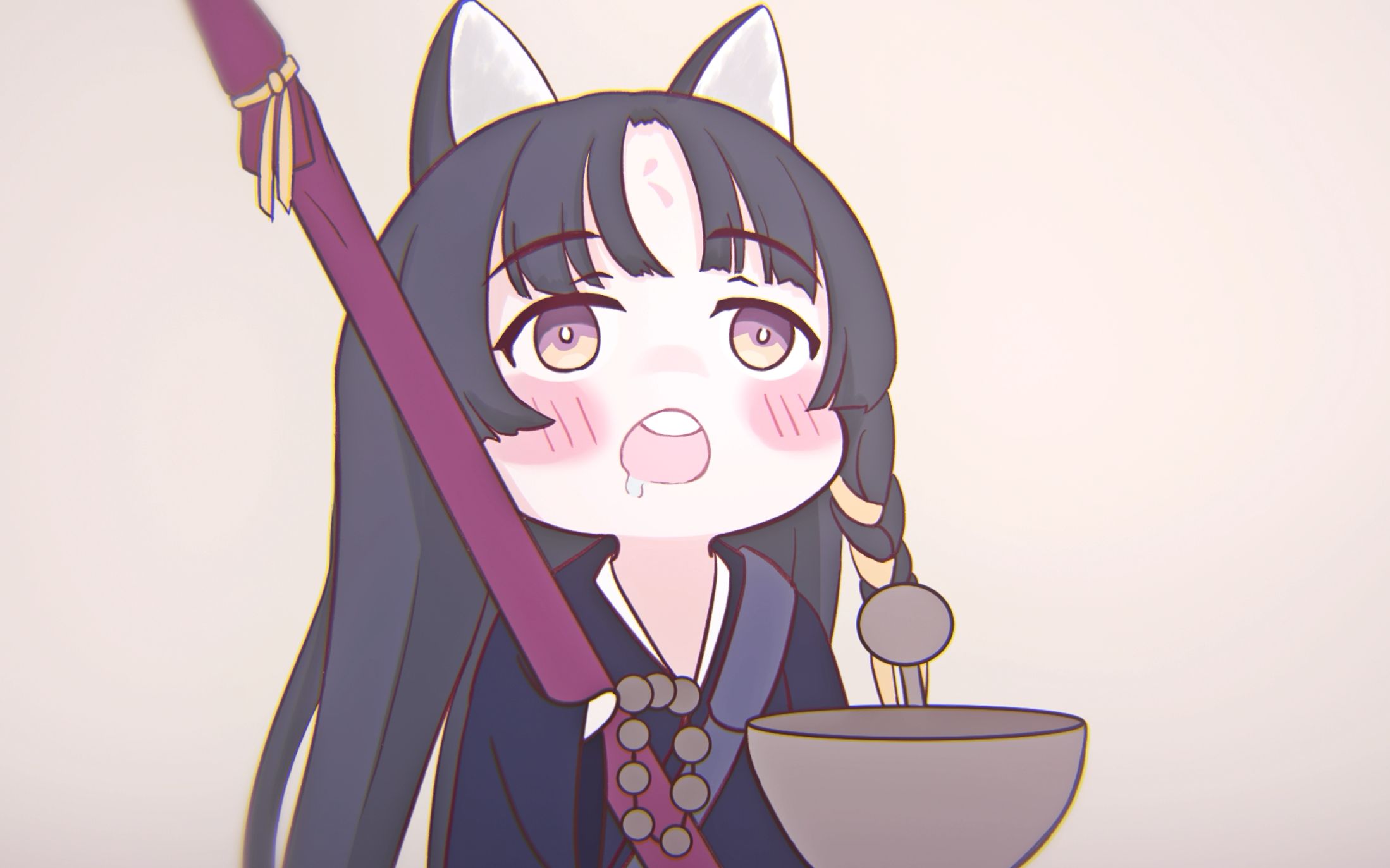 嵯峨:博士 饿饿 饭饭