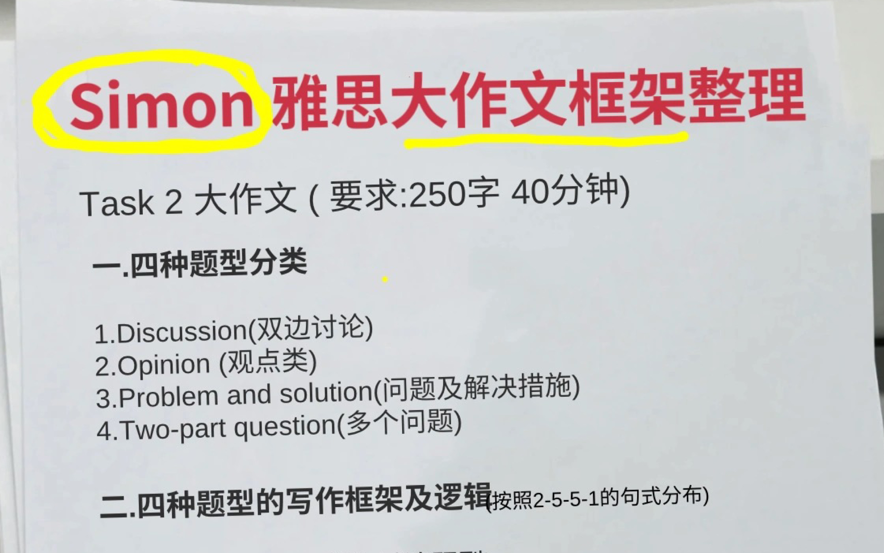 一周搞定!Simon大小作文速成模版,救大急!|雅思|雅思写作哔哩哔哩bilibili