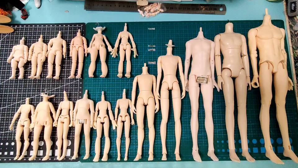 17款可戳gsc头壳的素体对比,12分 小六分特体,az居多,含改脖子方法,肌