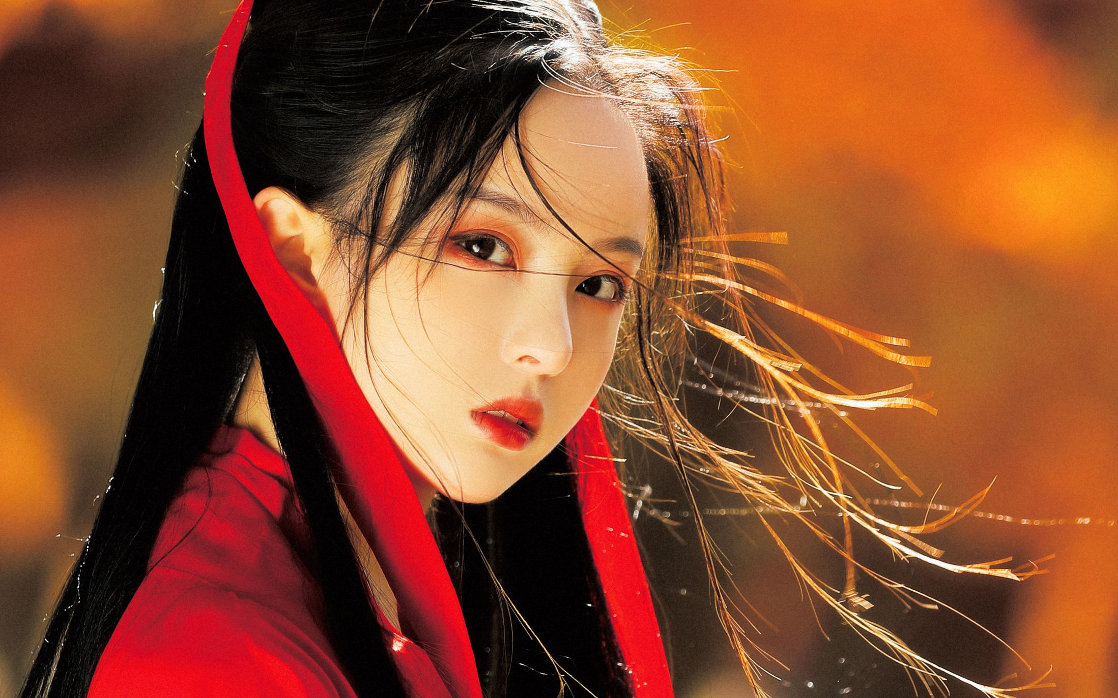 汉服一袭红衣惊艳了时光一眼你就会爱上的小姐姐一见倾心系列