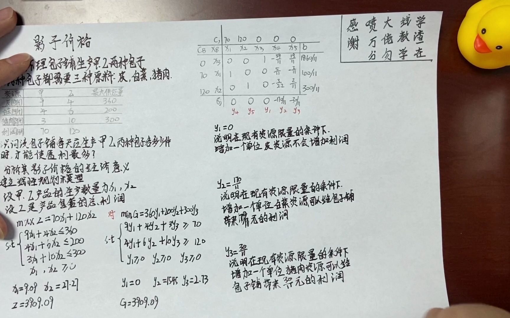 [图]学渣教你秒懂运筹学——影子价格