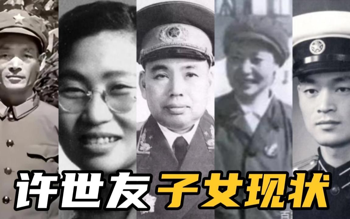 开国上将许世友子女现状,3子4女全部参军,小儿子少将军衔!哔哩哔哩bilibili